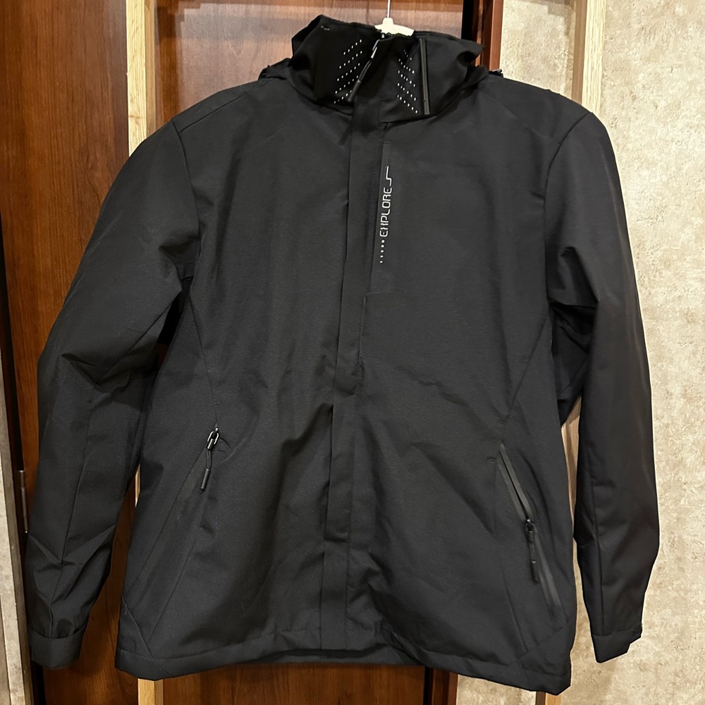 Weather Resistant Jacket | Sela - Explore | Black | Removable Hood | Small